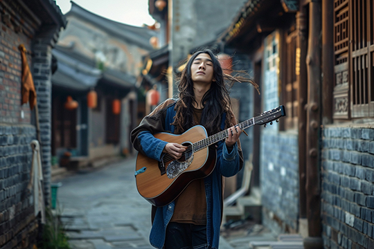 湖光山影美如画(古筝弹唱)