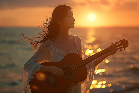 潇洒的走吉他谱 A调扫弦版_中国曲谱网编配_高胜美2