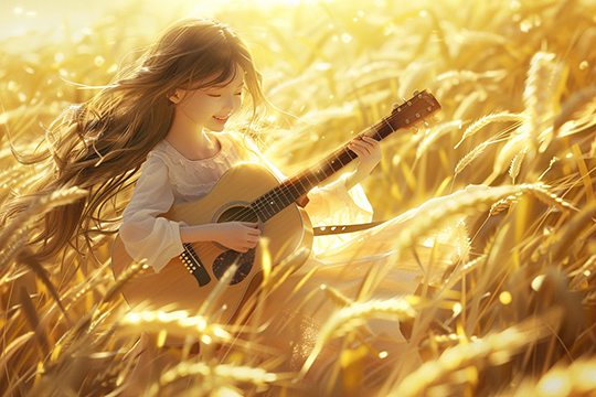 我的爱（原创古典吉他曲谱）五线谱