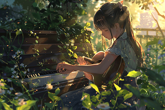 梅花调（三弦+扬琴伴奏）