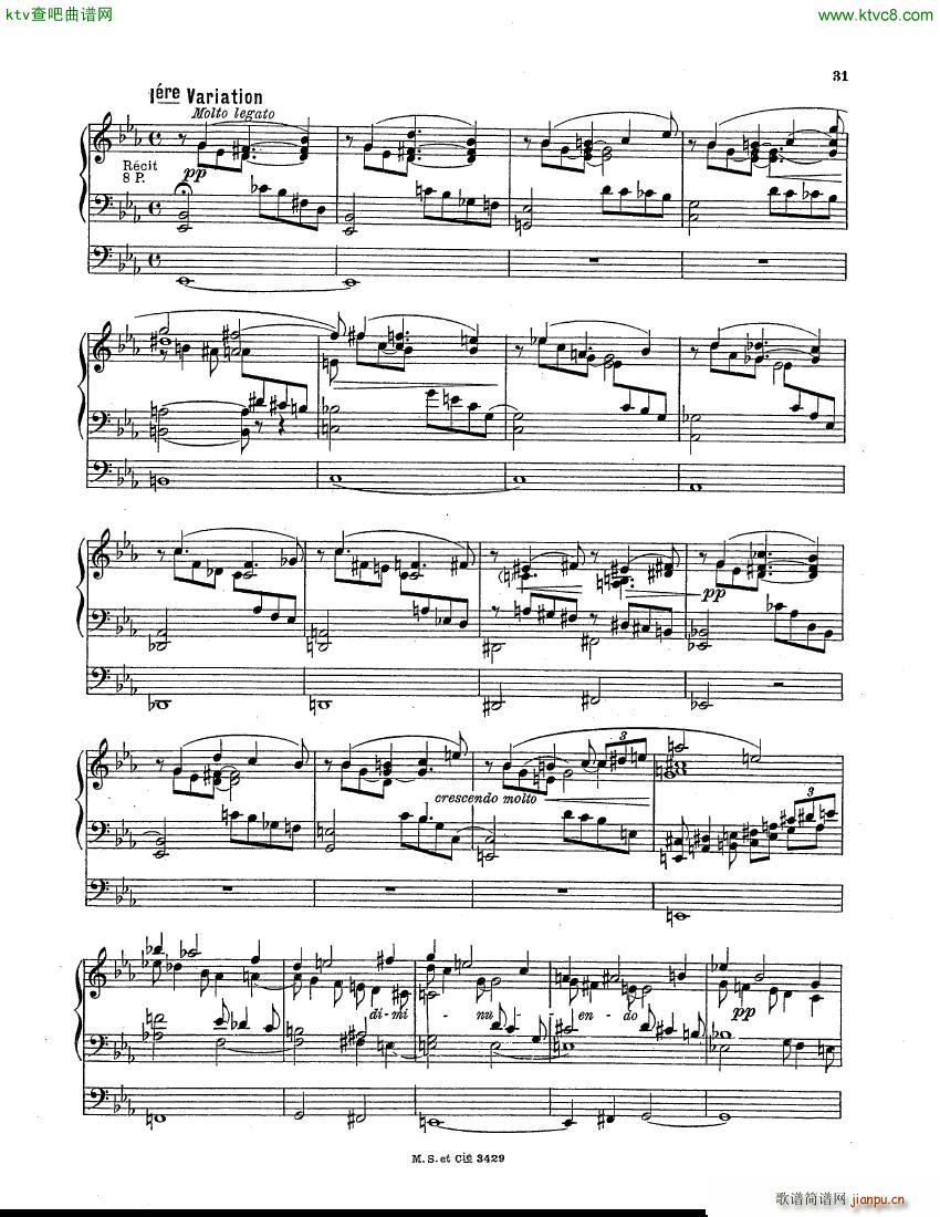 Berthier Paul Variations pour Grand orgue2