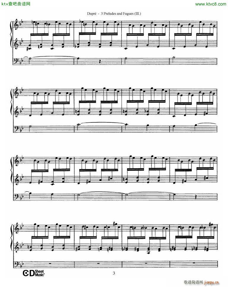 Dupré Prelude Fugue in G minor Op 7 No 33