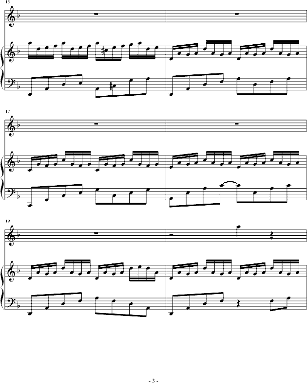 回忆（加长版）-钢琴谱(钢琴曲)-文武贝3