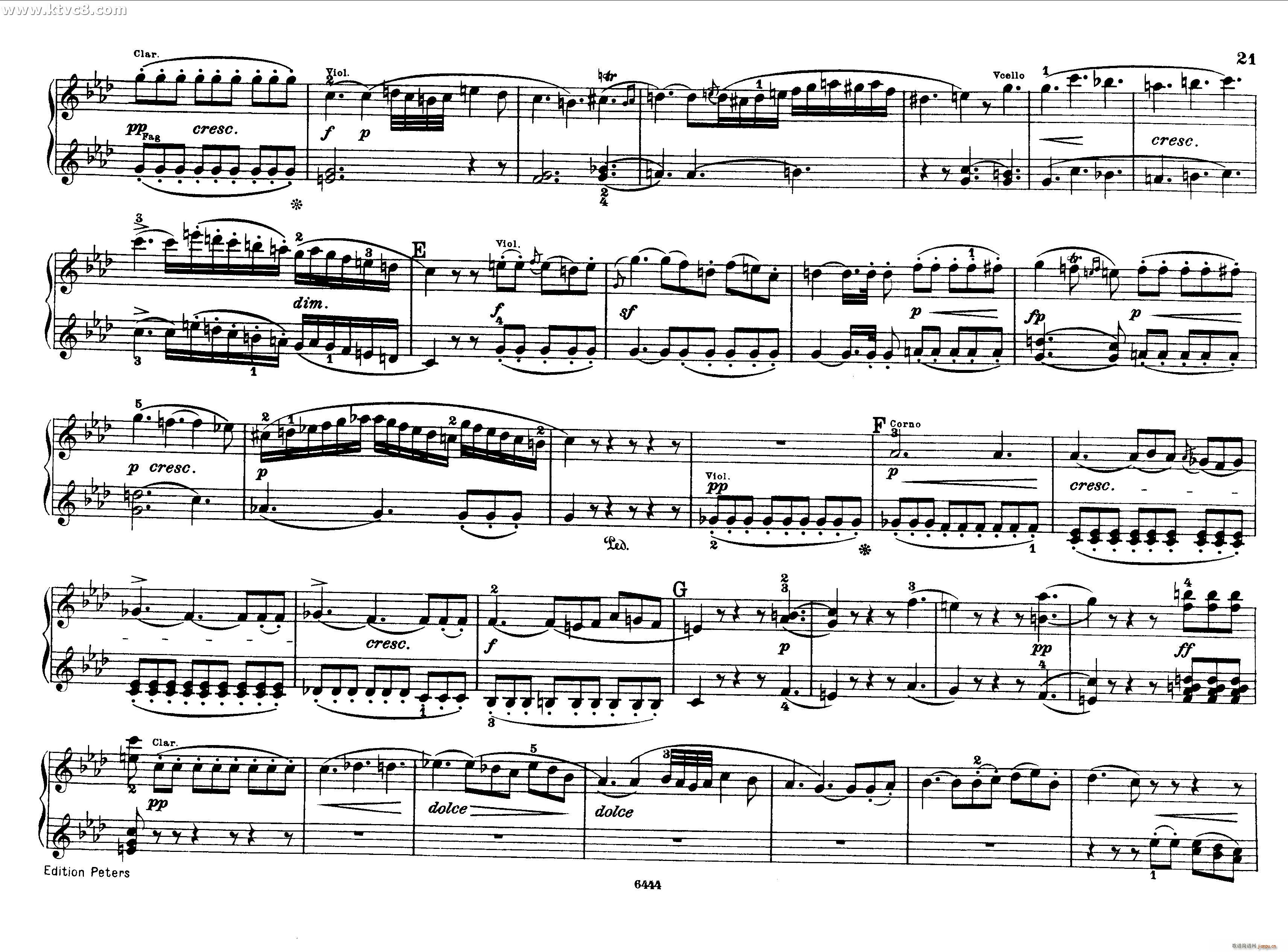 贝多芬大七重奏Op 20 钢琴四手联弹9