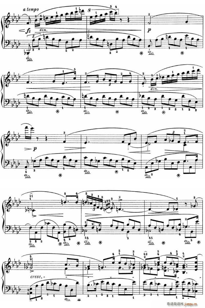 降A大调幻想波兰舞曲Op61(1-10页)_肖邦7