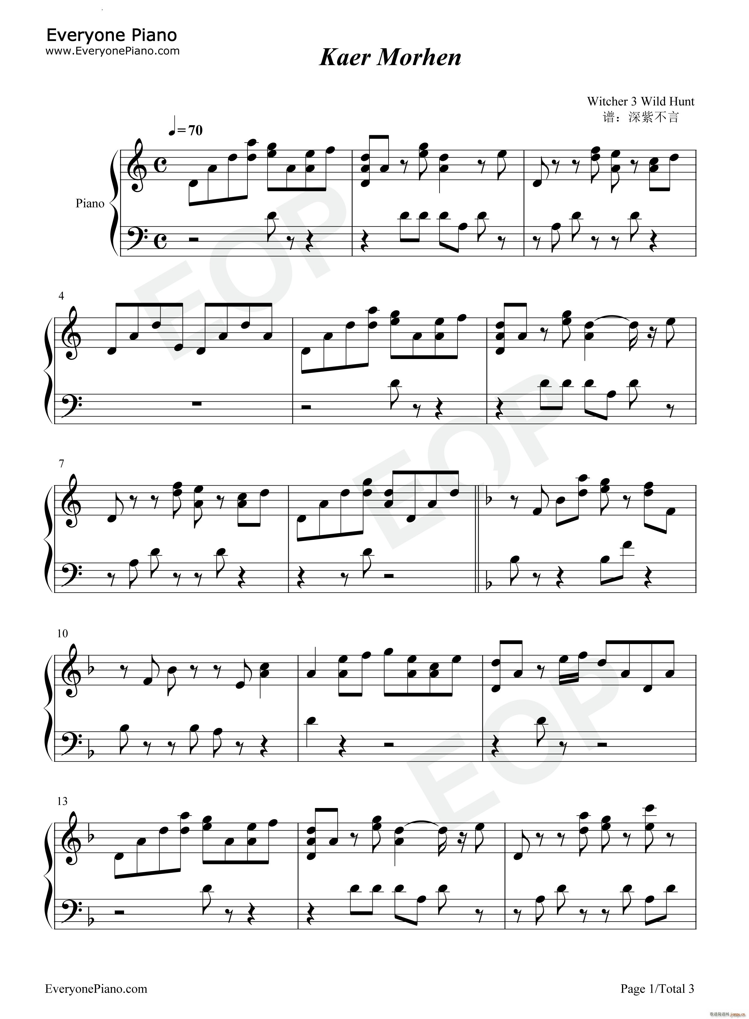 Kaer Morhen巫师3狂猎BGM_Marcin Przybylowicz1
