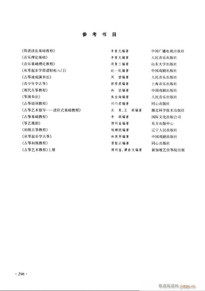 古筝基础教程三十三课目录241-29 655
