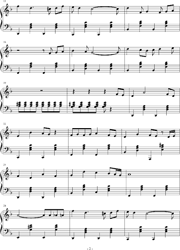 キミがいれば-名侦探柯南-钢琴谱(钢琴曲)-名侦探柯南2