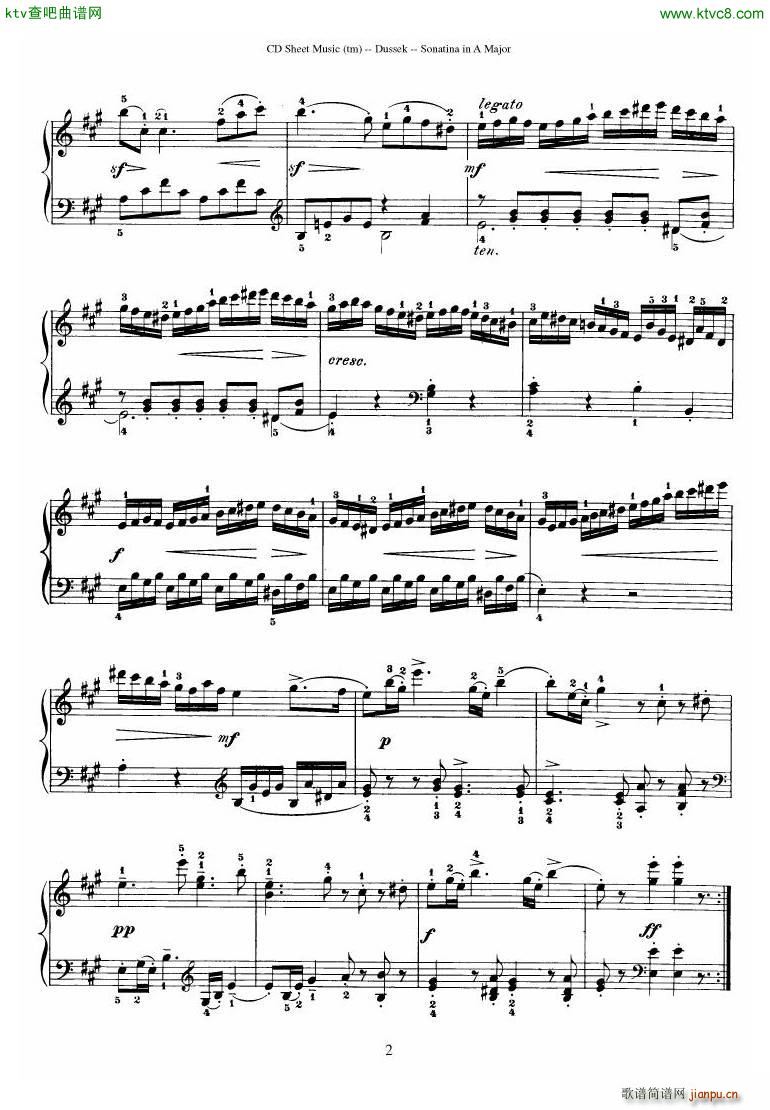 Dussek Sonatina in G Major21