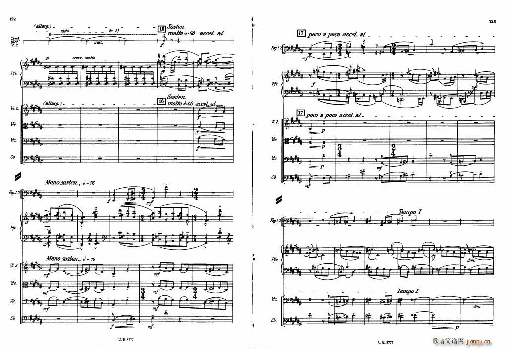 Bartok SZ 83 Piano Concerto No1 Full Score 二21
