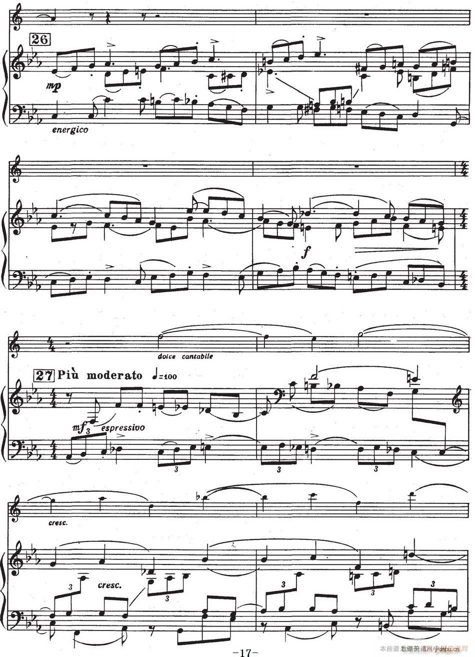 Glazunov Op 109（格拉组诺夫协奏曲Op 109）（萨克斯 钢琴伴奏）17