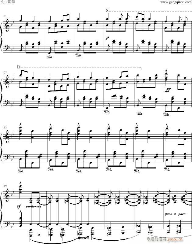 李斯特《唐璜的回忆》选段――香槟之歌  最难钢琴曲~_李斯特5