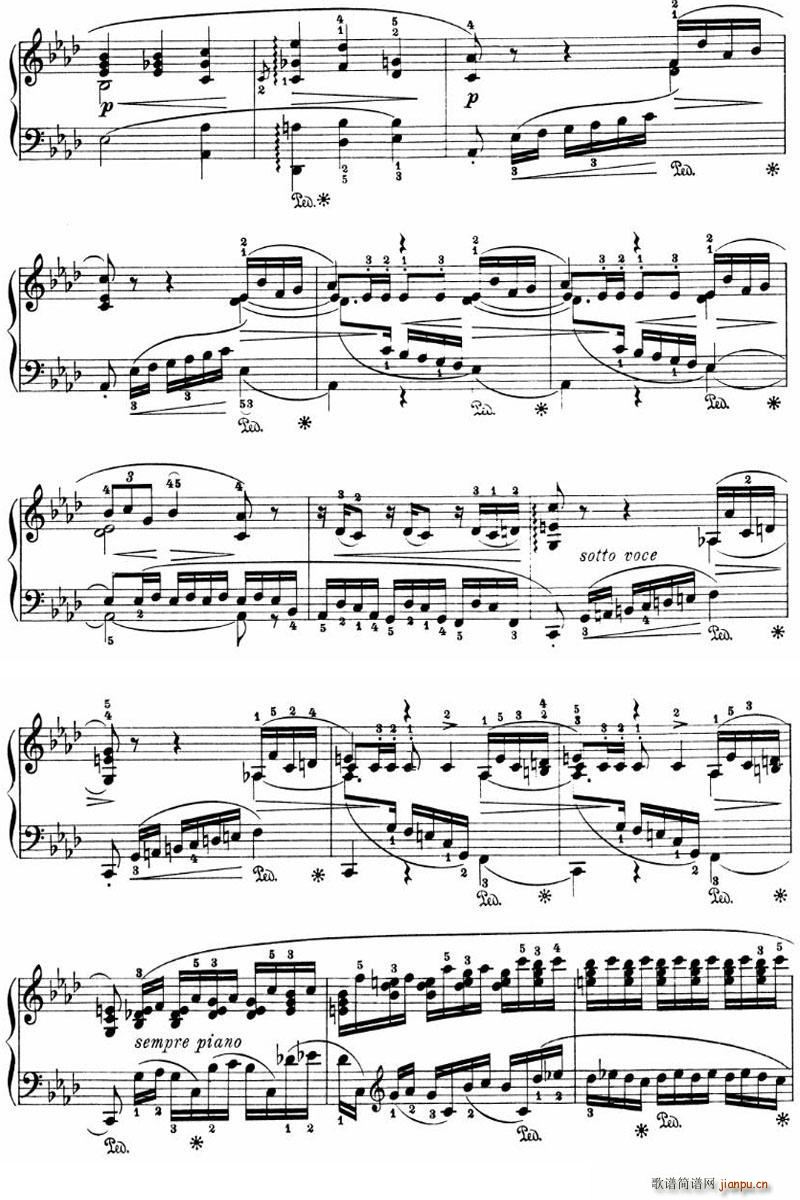 降A大调幻想波兰舞曲Op61(1-10页)_肖邦5
