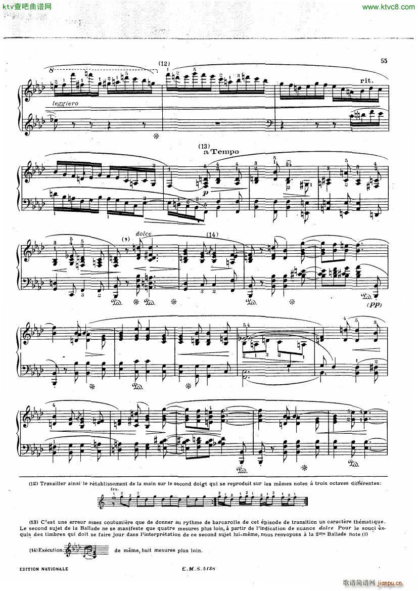 Chopin Cortot 4 Ballades 二14