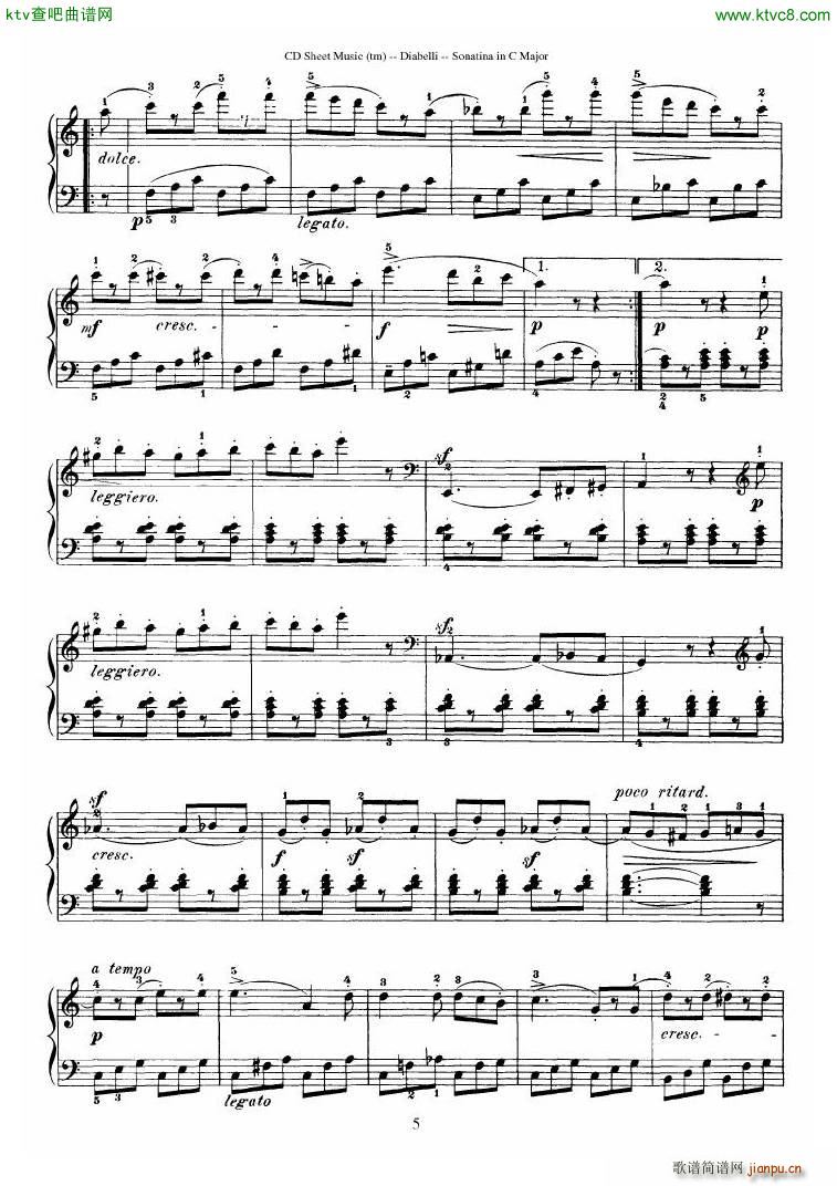 Diabelli Sonatinas Op 151 No 1 4 23P22