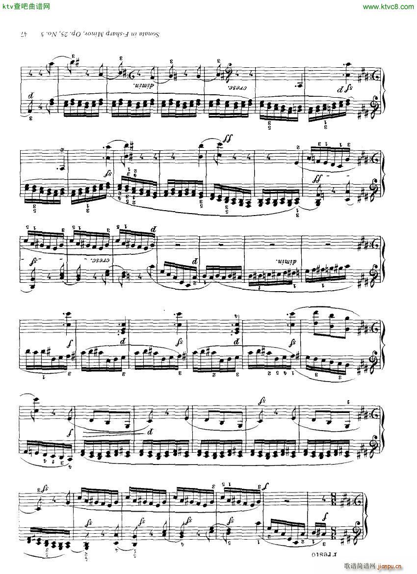 Clementi 25 5 Sonata Fsharp minor15