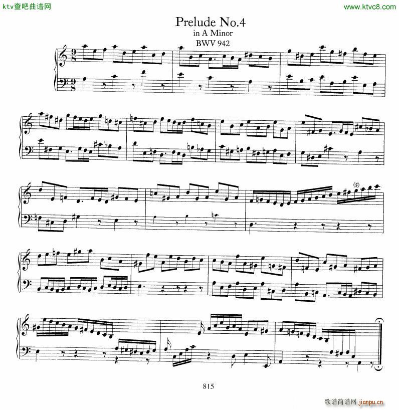 Bach JS BWV 939 943 5 Preludes4