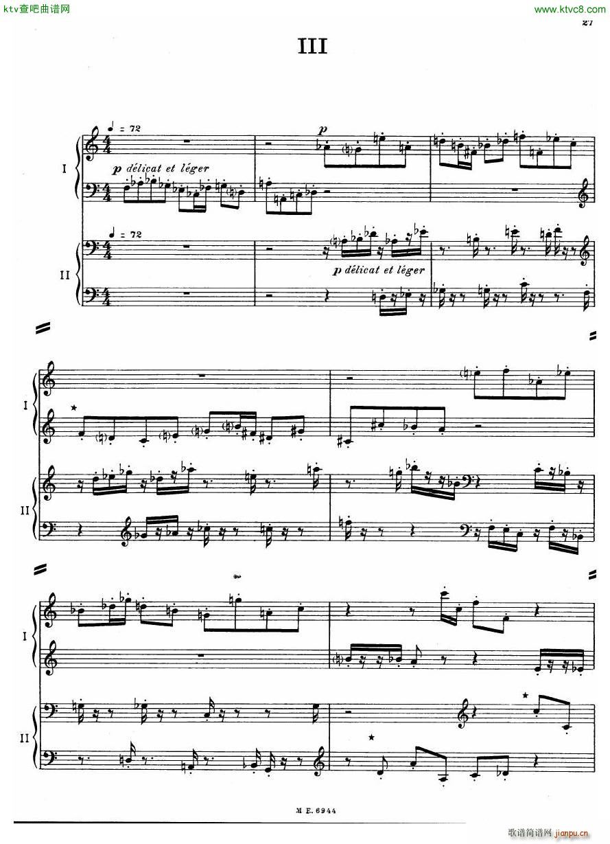 Auric Partita for two pianos27