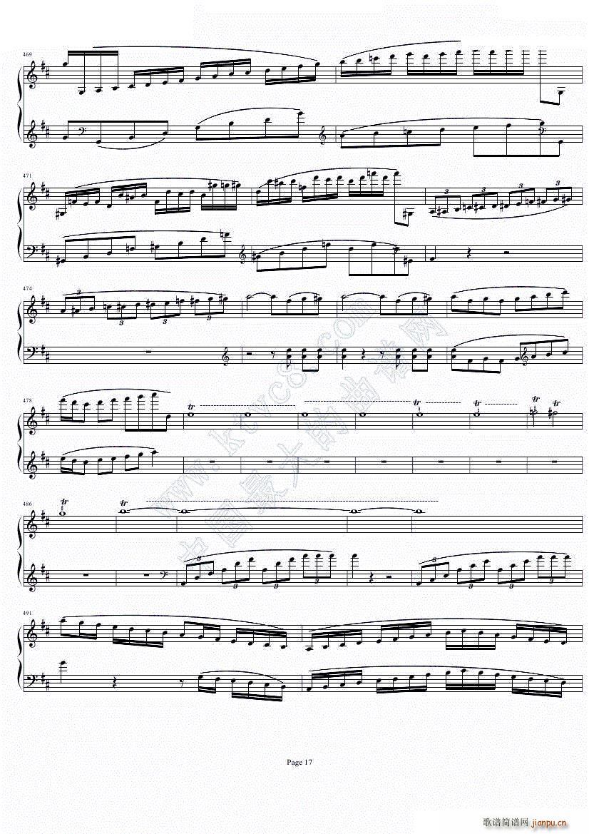 钢琴协奏曲Op61第一乐章_贝多芬 beethoven18