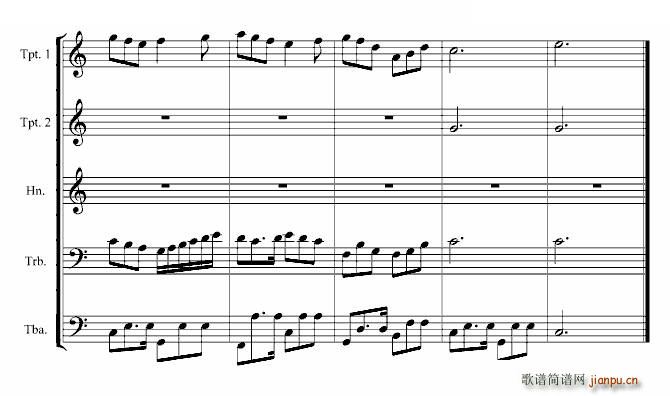 冬夜圆舞曲（铜管乐五重奏）_风花雨露4