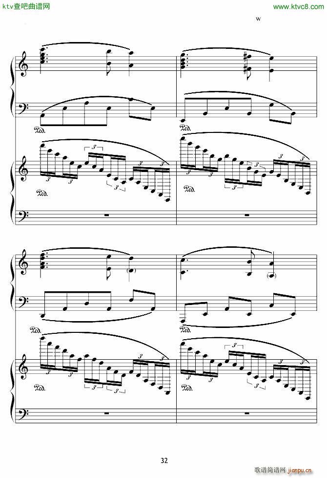 X战记插曲 宿命 双钢琴版32