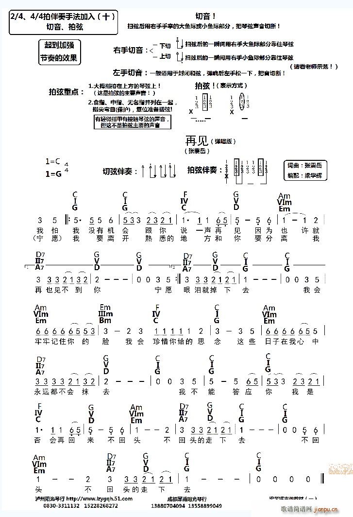 再见弹唱_张震岳1