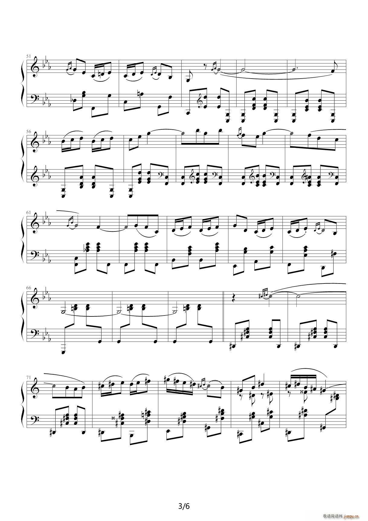 利戈顿舞曲（选自《库普兰之墓》） C调3