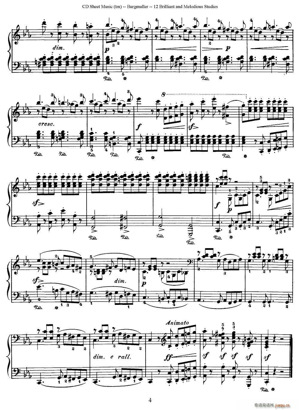 Burgmuller - 12 Brillian and Melodious Studies2