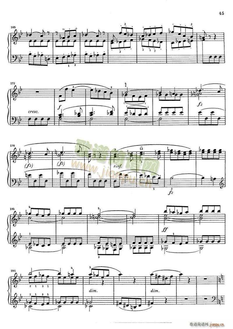 克莱门蒂g小调钢琴奏鸣曲 17 233