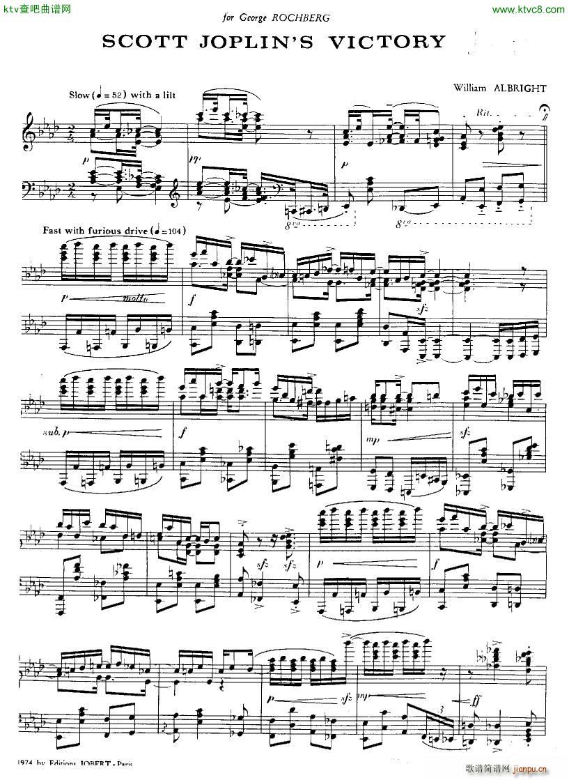 Albright Grand Sonata in Rag2