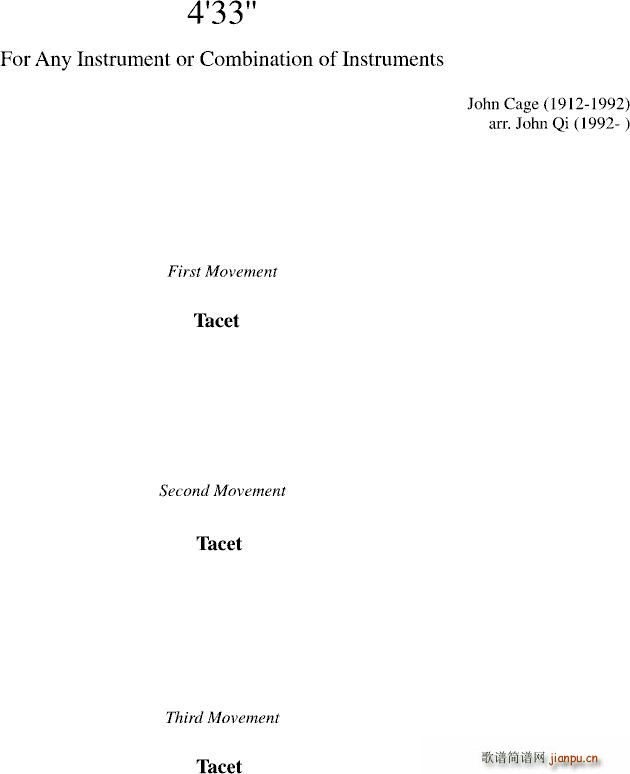 4分33秒 by_John Cage1