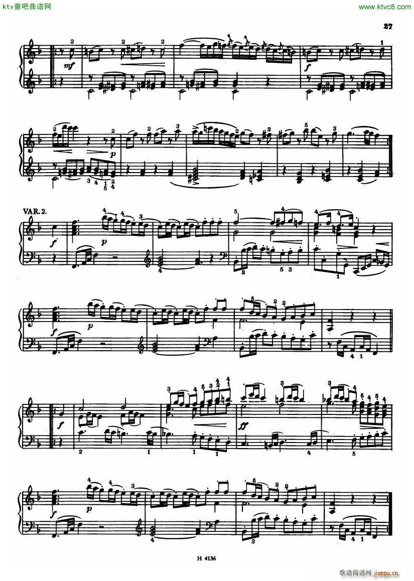 Czech piano variations from 18th century25