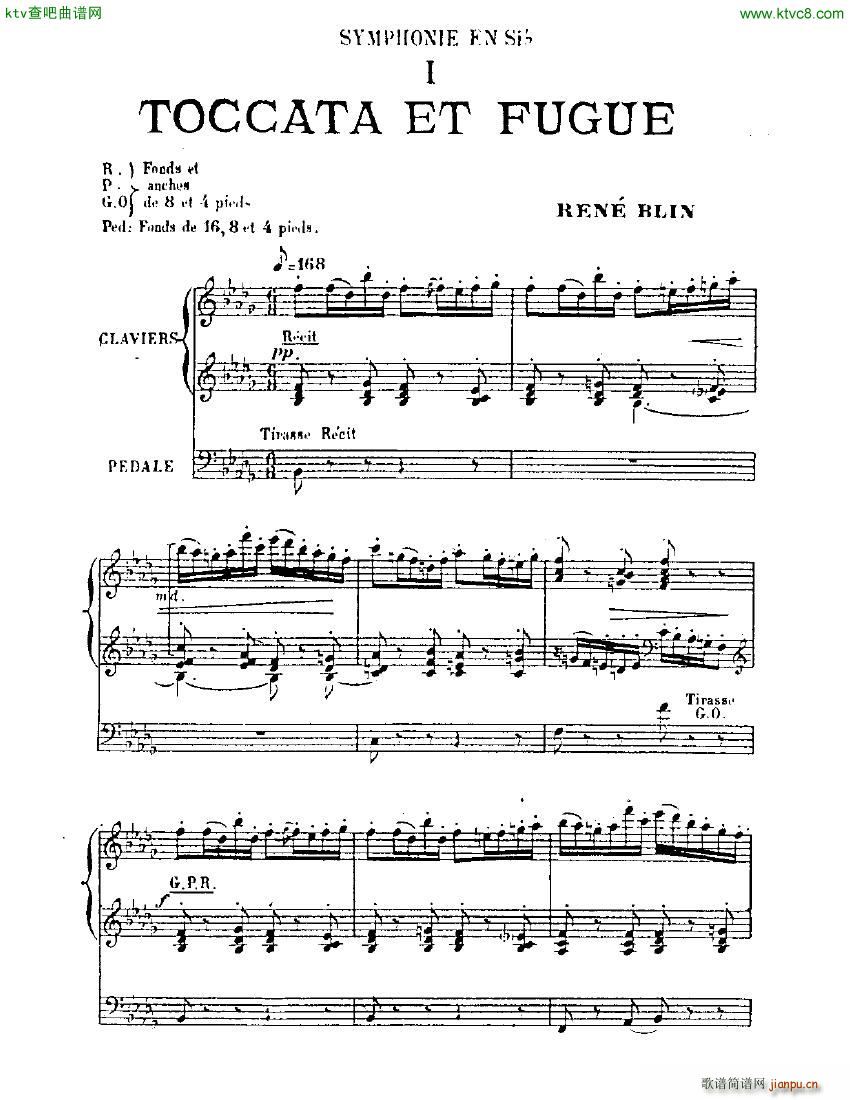Blin Rene Symphonie mvt 1 solo organ1