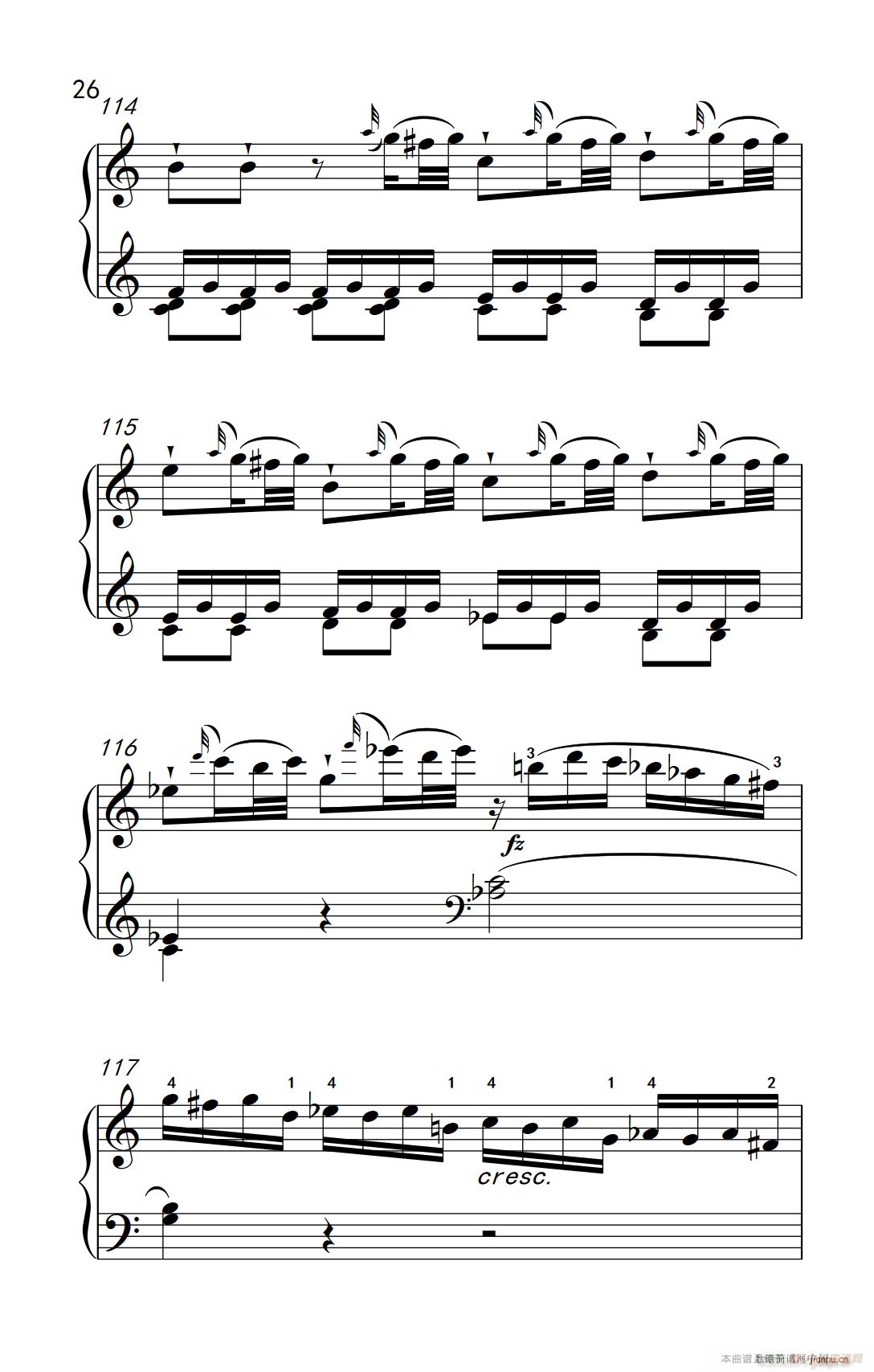 第九级1 C大调奏鸣曲 第一乐章 Hob XVI 50（中央音乐学院 钢琴（业余）考级教程 7-9级）26