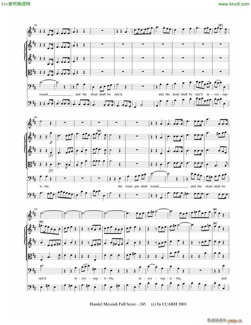 G F Handel Messiah Open Score 七4