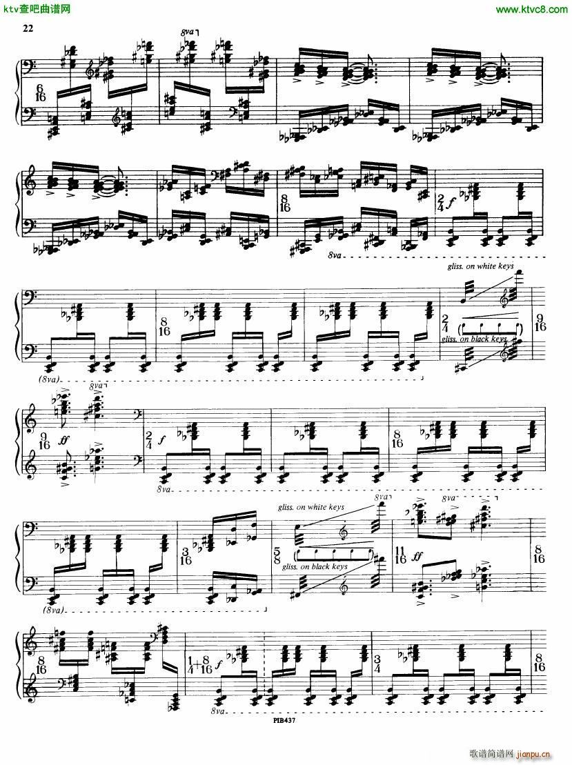 Ginastera op 53 Sonata No 222