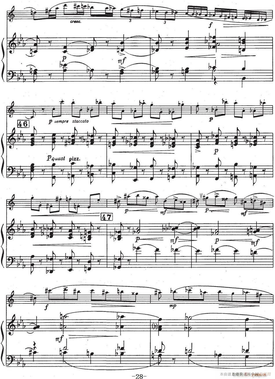 Glazunov Op 109（格拉组诺夫协奏曲Op 109）（萨克斯 钢琴伴奏）28