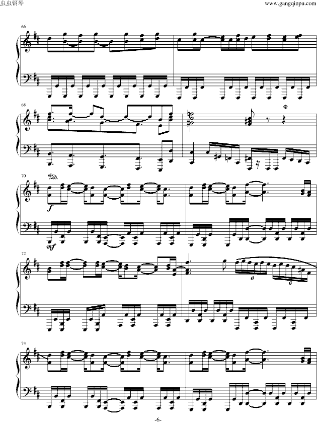 冥王 - 钢琴版-钢琴谱(钢琴曲)-Sound Horizon6