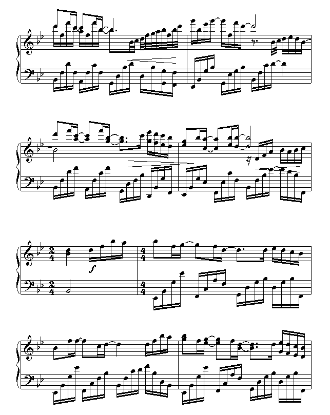 一直很安静-仙剑-钢琴谱(钢琴曲)-仙剑奇侠传2