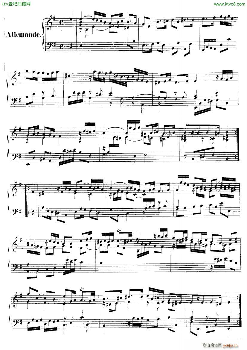 Handel Suite in E minor G163 1675