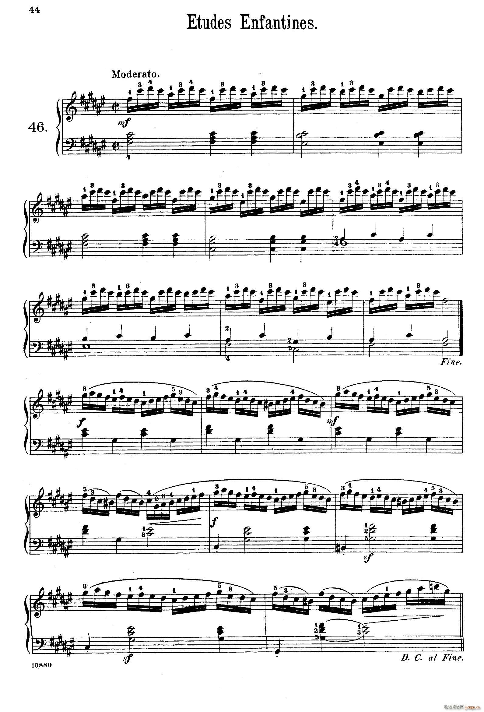 Etudes Enfantines Op 37(儿童钢琴练习曲 第46――50首)1