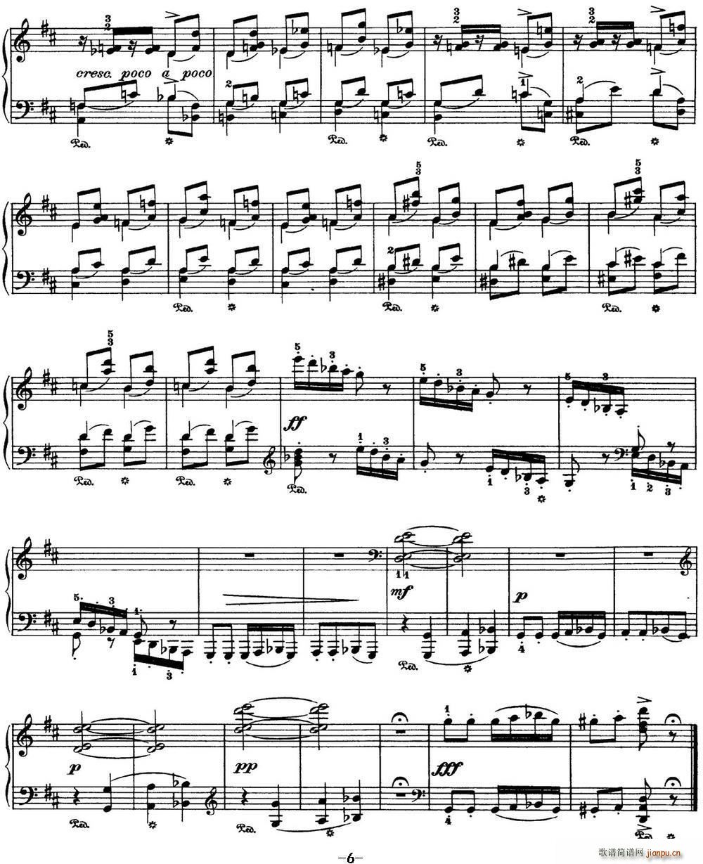 柴可夫斯基 四季 2月 狂欢节 D大调 Carnival D major6