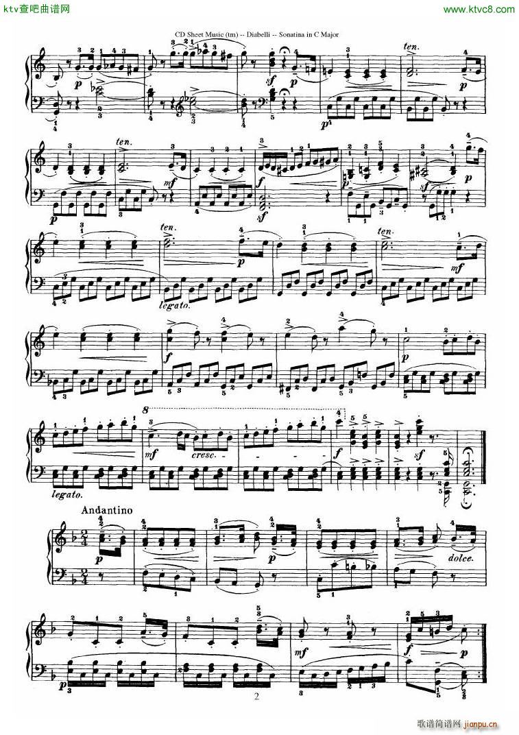 Diabelli Sonatinas Op 168 No 1 7 34P10