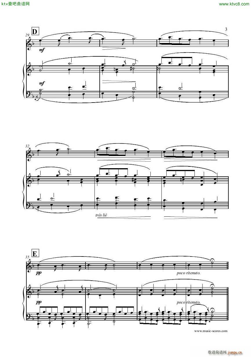 Faure Gabriel Pie Jesu Flute Piano Score3