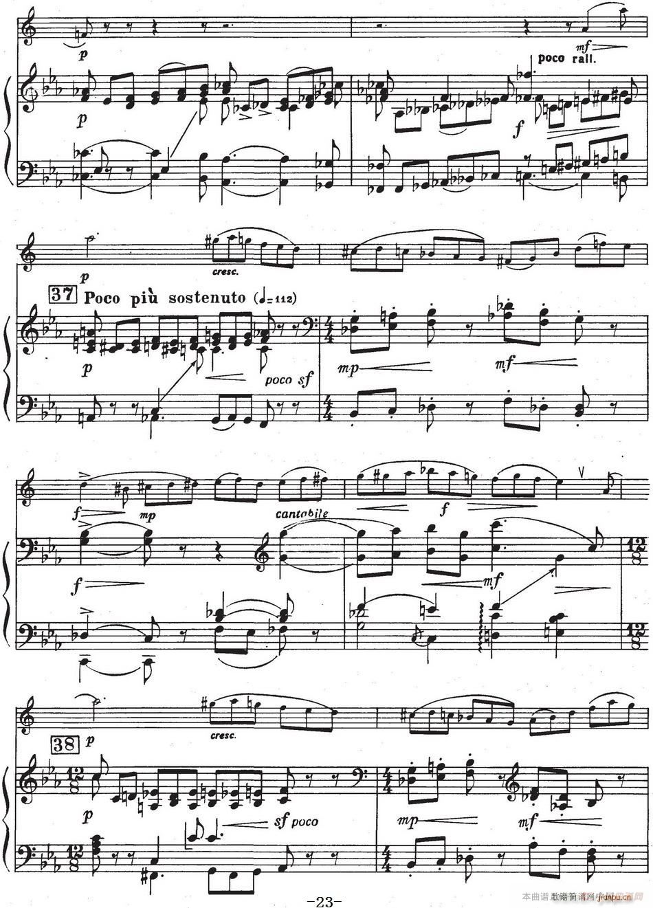 Glazunov Op 109（格拉组诺夫协奏曲Op 109）（萨克斯 钢琴伴奏）23
