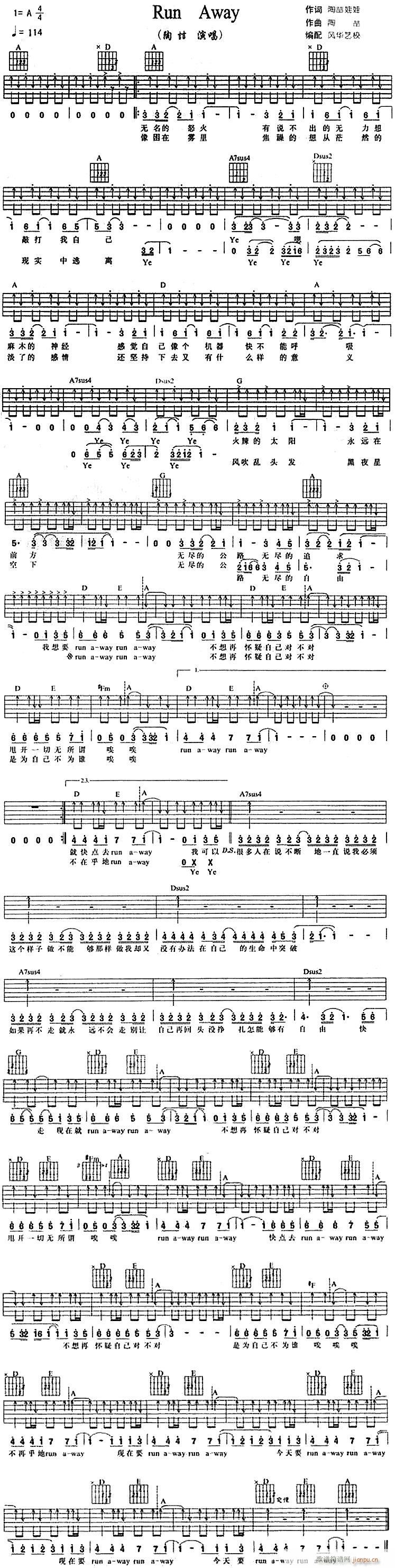 Run Away-吉他1