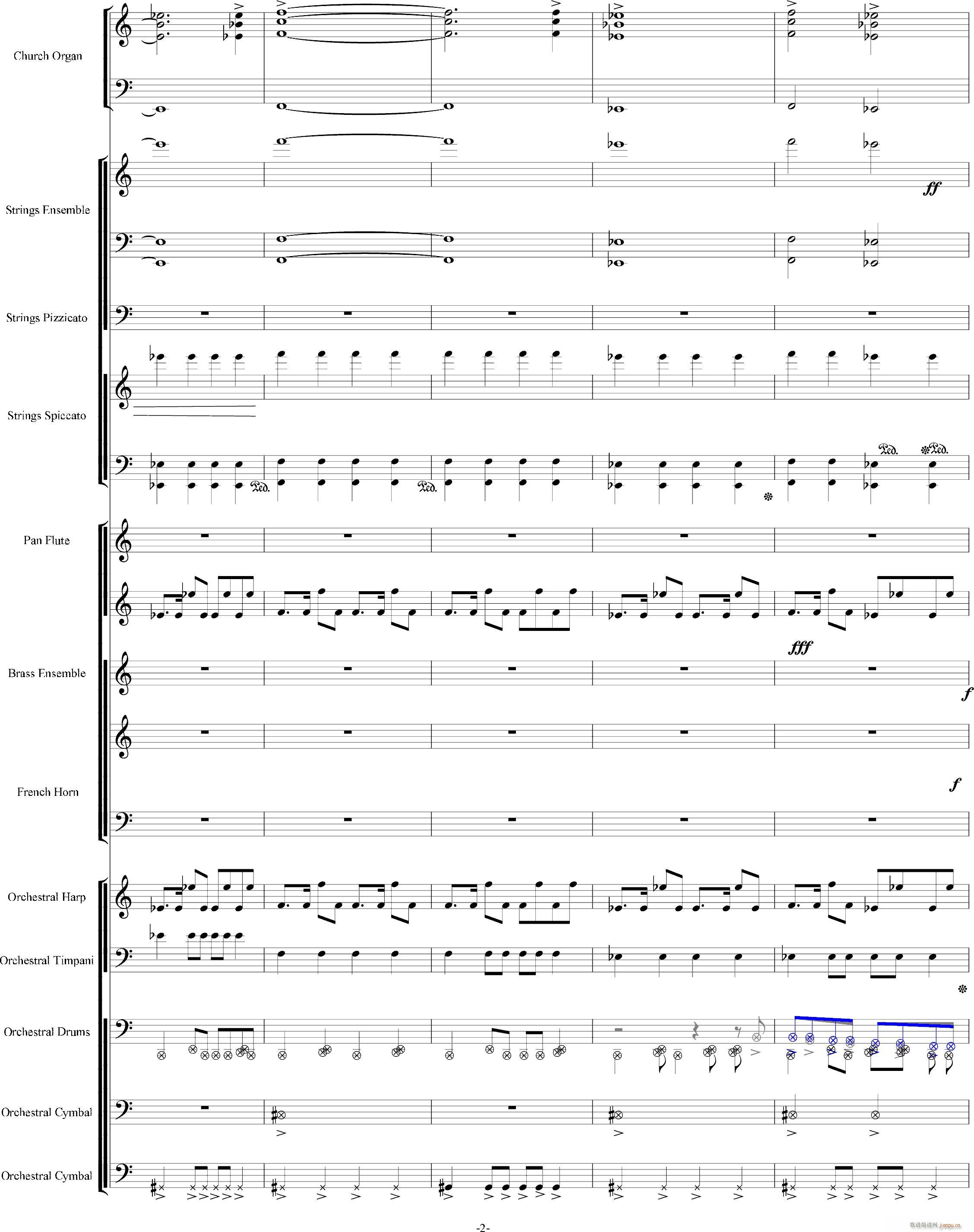 当管弦乐队遇上疯狂爵士鼓手-震撼总谱2