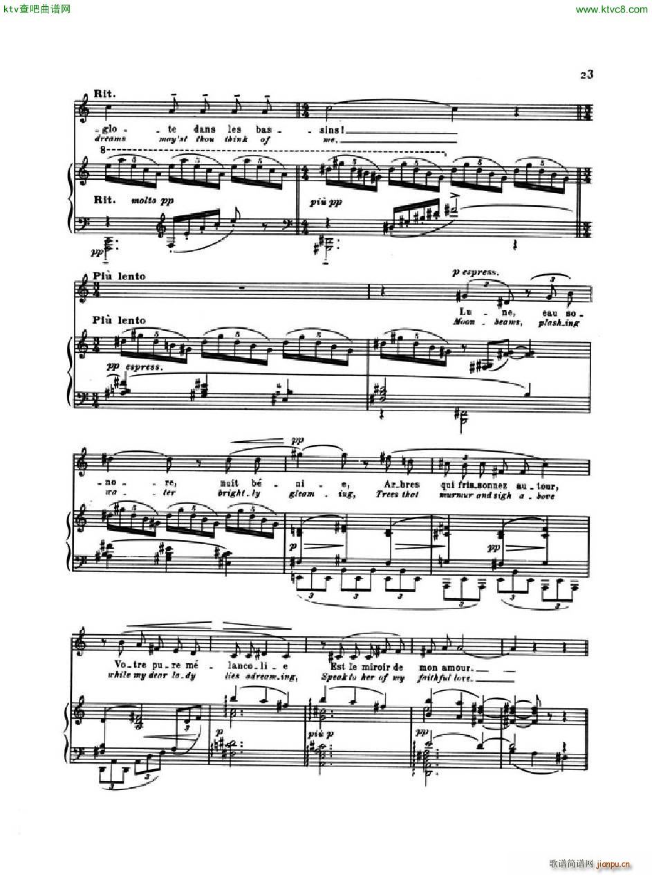 Debussy Poèmes de Baudelaire 3 Le Jet d Eau8