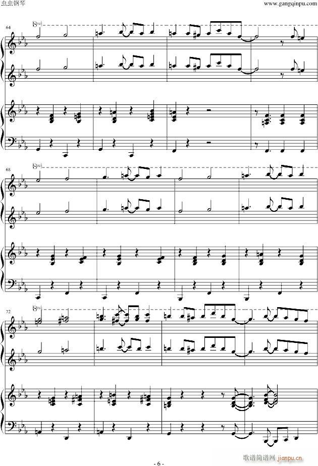 【小兔来了】，一首爵士插曲，四手联弹（有质保）_动漫影视6
