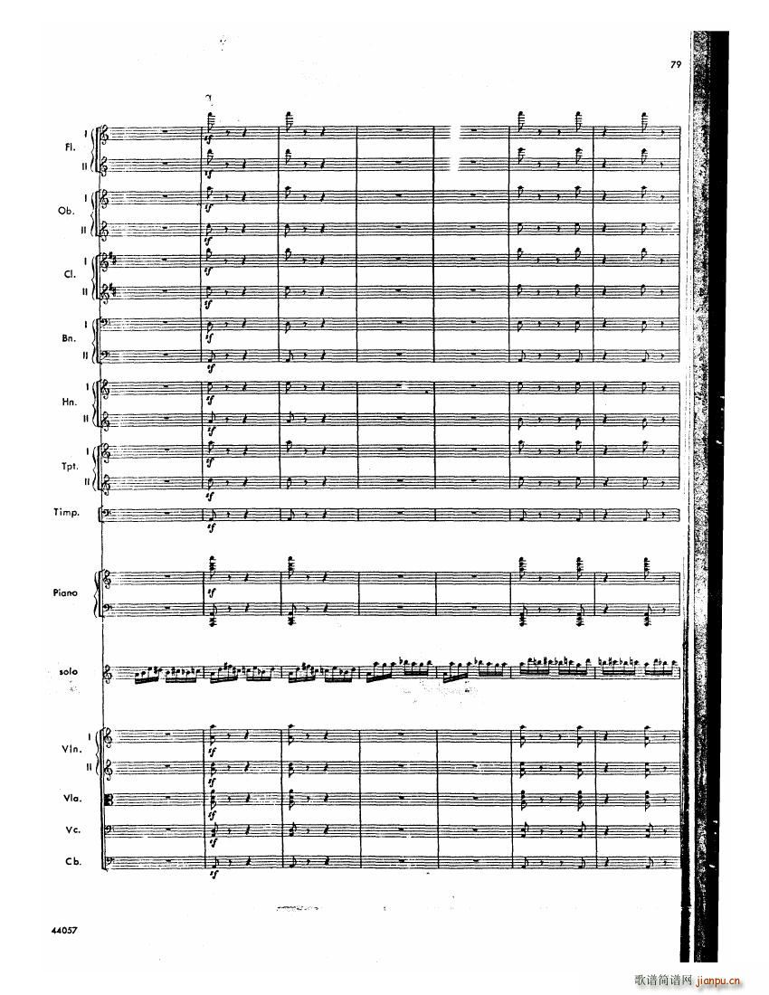 Barber op 14 Violin Concerto Score 二38